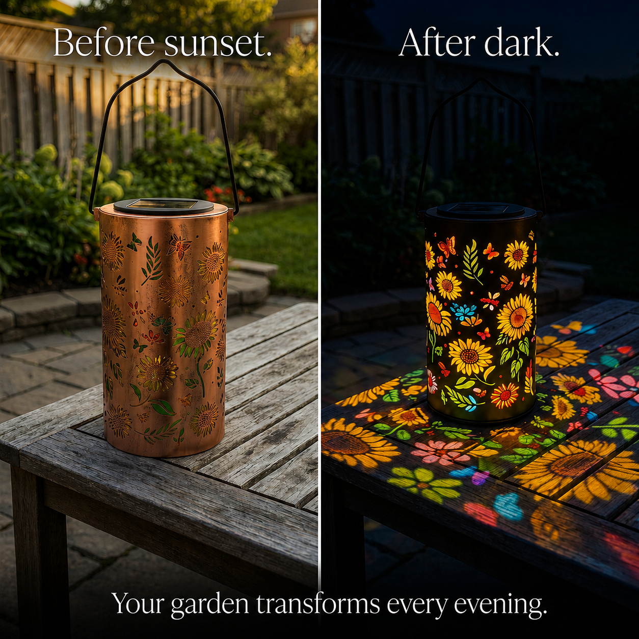 GlowBloom Solar Garden Lantern