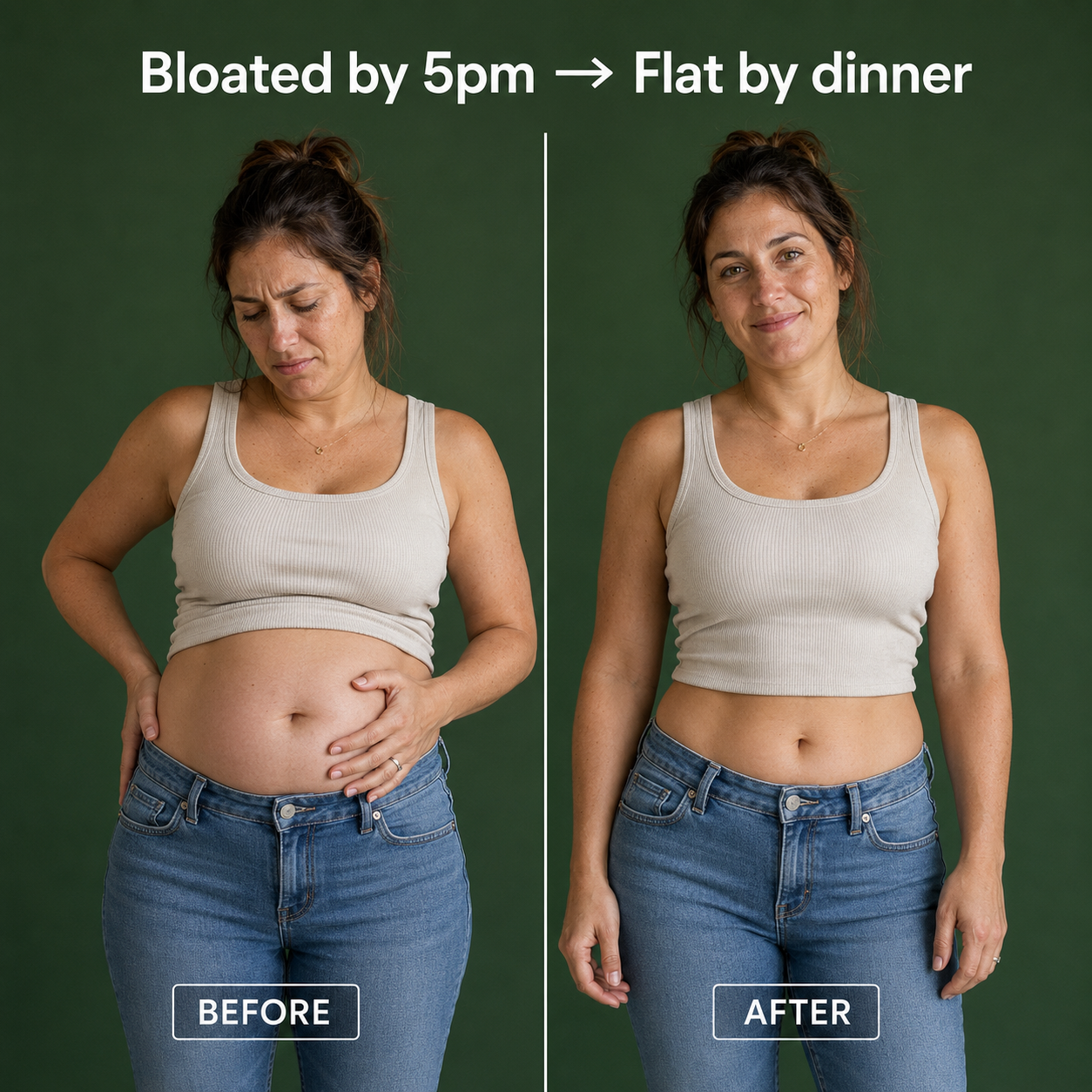 "Less bloating"