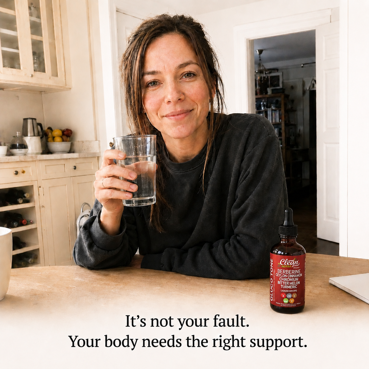 A powerful blend of Berberine, Ceylon Cinnamon & Turmeric designed to support healthy blood sugar, steady energy and calmer cravings — naturally.