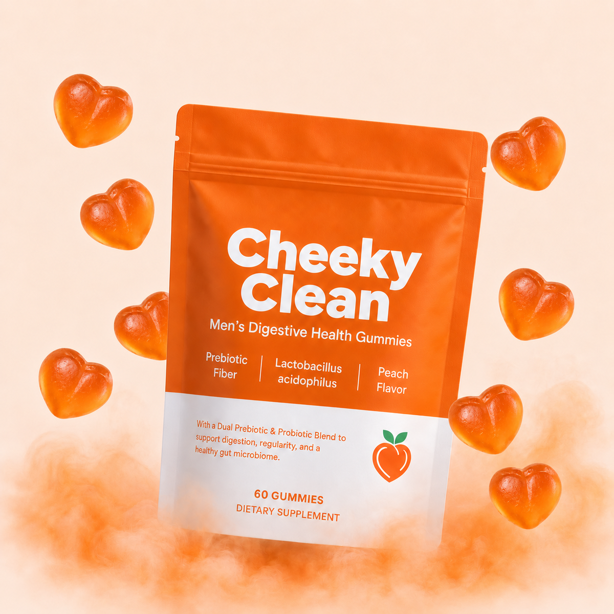 Cheeky Clean™ Prebiotic Fiber + Probiotic Power Gummies