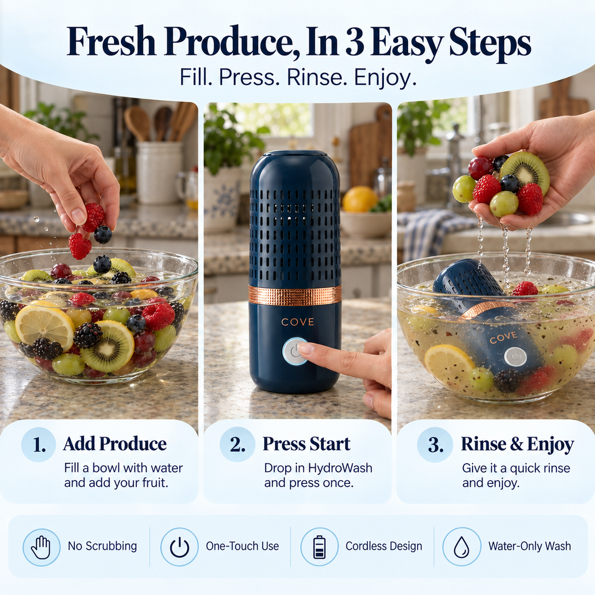 HydroWash Fruit & Vegetable Purifier