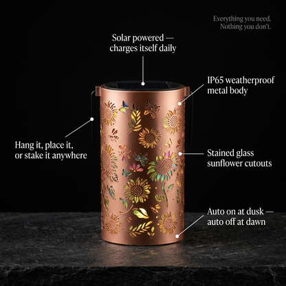 GlowBloom Solar Garden Lantern
